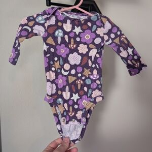 Carter's mushroom, flowers and shapes onesie